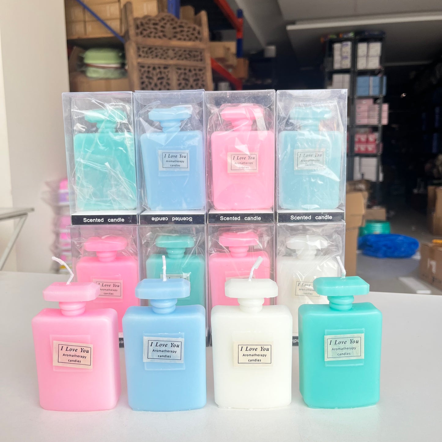 Perfume Bottle Scented Wax Candle