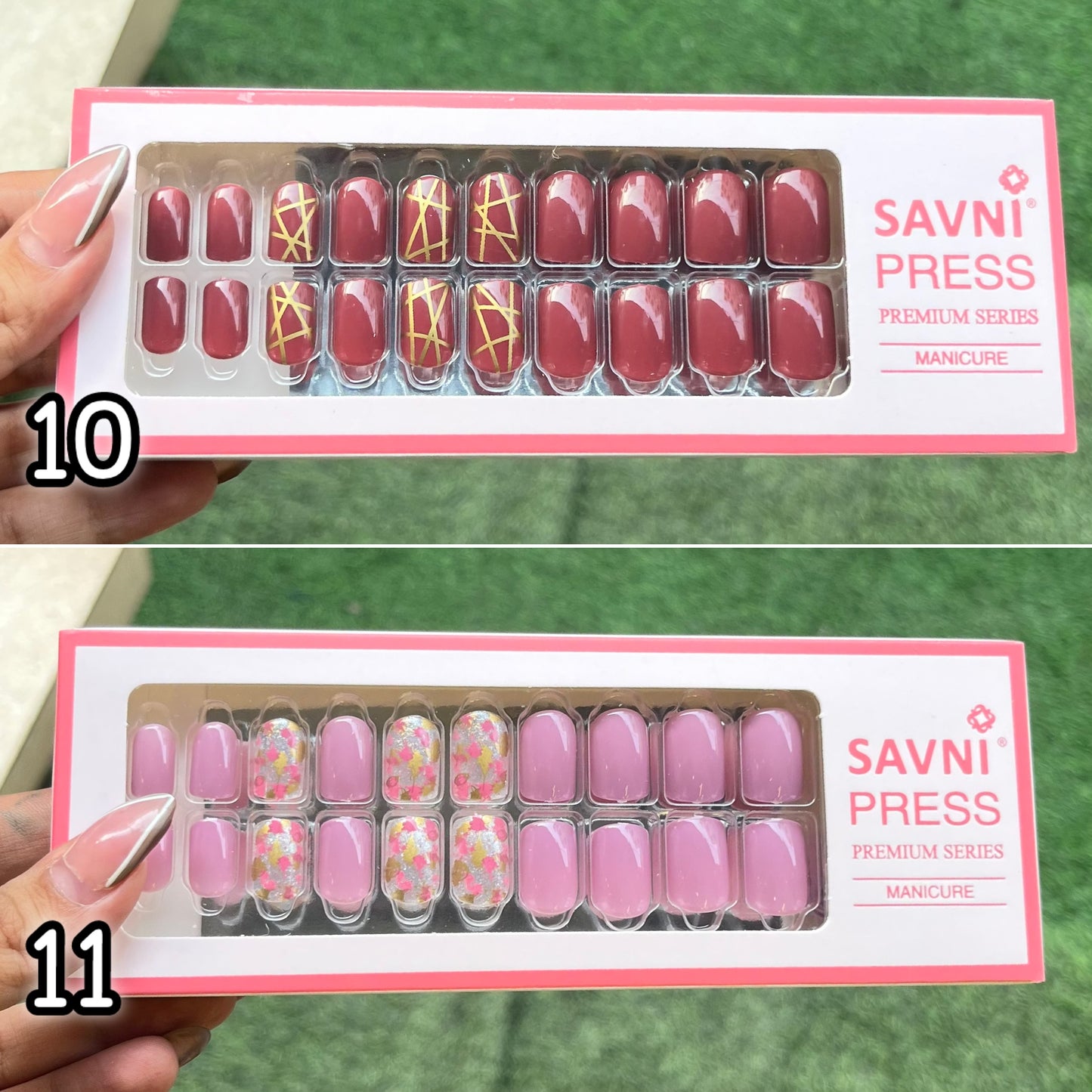 Savni Press On Premium Nails Set (24 Pcs)