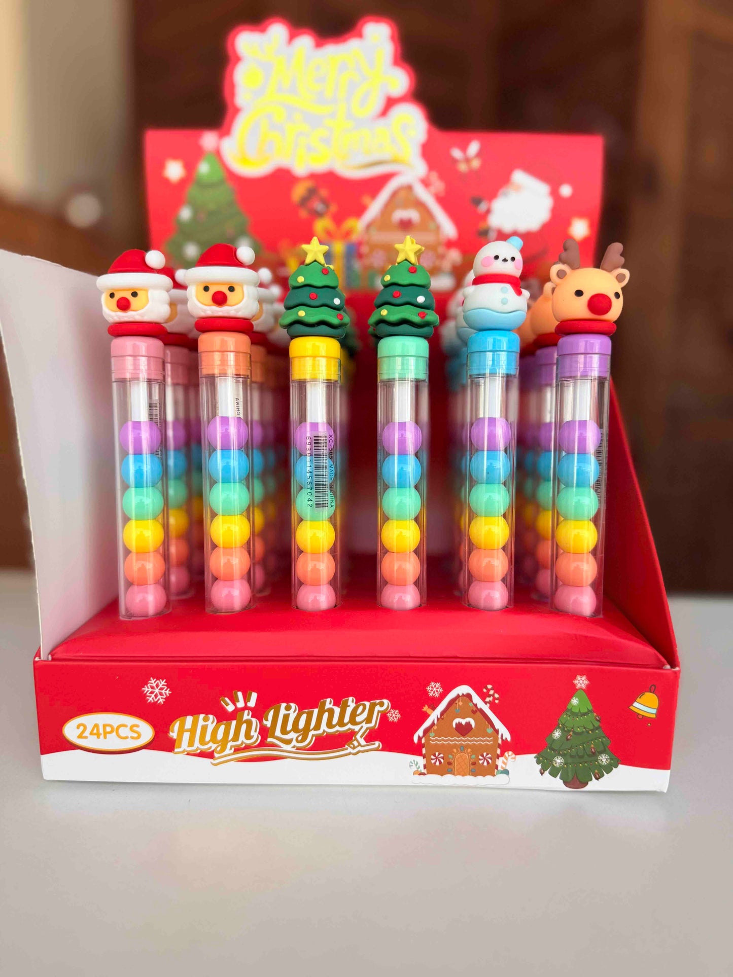 Christmas Moving Balls Highlighter- 1 Pc
