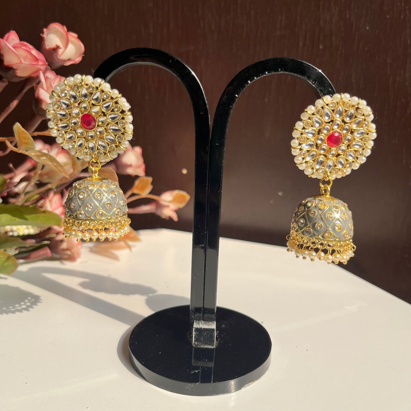 Kundan Jhumka Earring