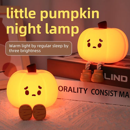 Pumpkin Silicone Touch Night Lamp