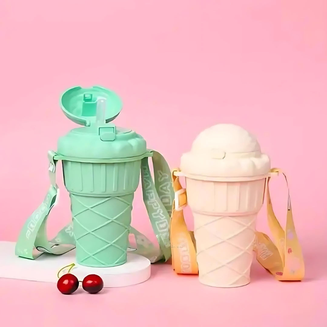 Cute Ice-Cream Sipper Bottle