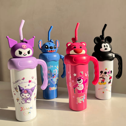 Disney/Sanrio Insulated Steel Tumbler | Premium Silicone Head Sipper