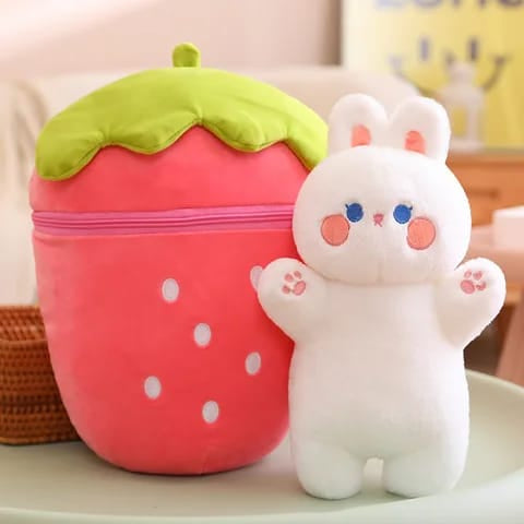 Strawberry Bunny Plushie/Soft Toy
