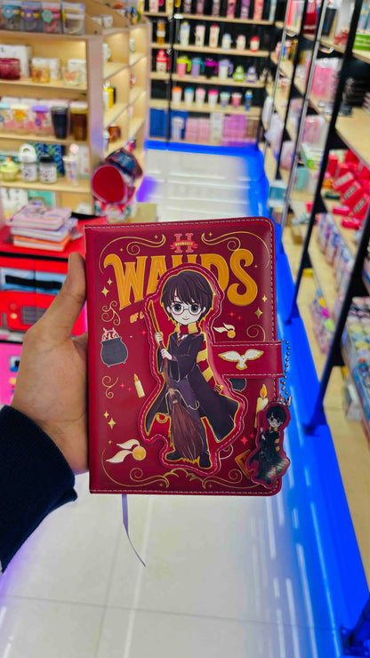 Harry Potter Hardbound Magnetic A5 Diary with Three Dimensional Title Page