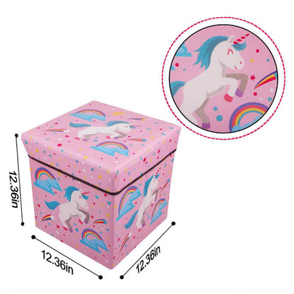 Unicorn Foldable Storage Stool/Kid's Organiser Box