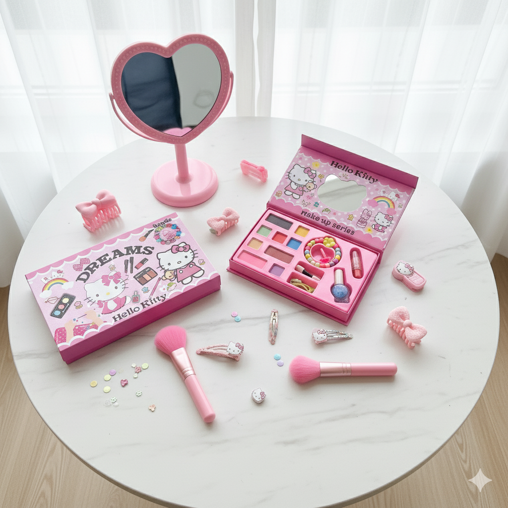 Hello Kitty Beauty Makeup Set | Kid's Makeup Book/Combo – Berrymuch™