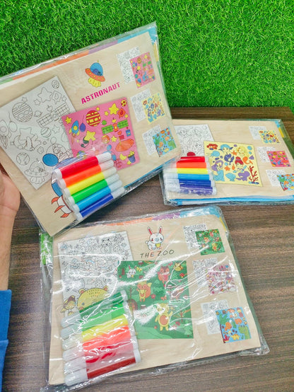 Creative Coloring Mat For Kids/Canvas Coloring Mat (80X80 cm)