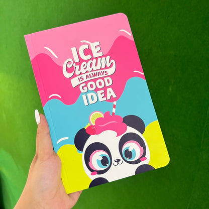 Ice Cream Panda A5 Diary/Notebook
