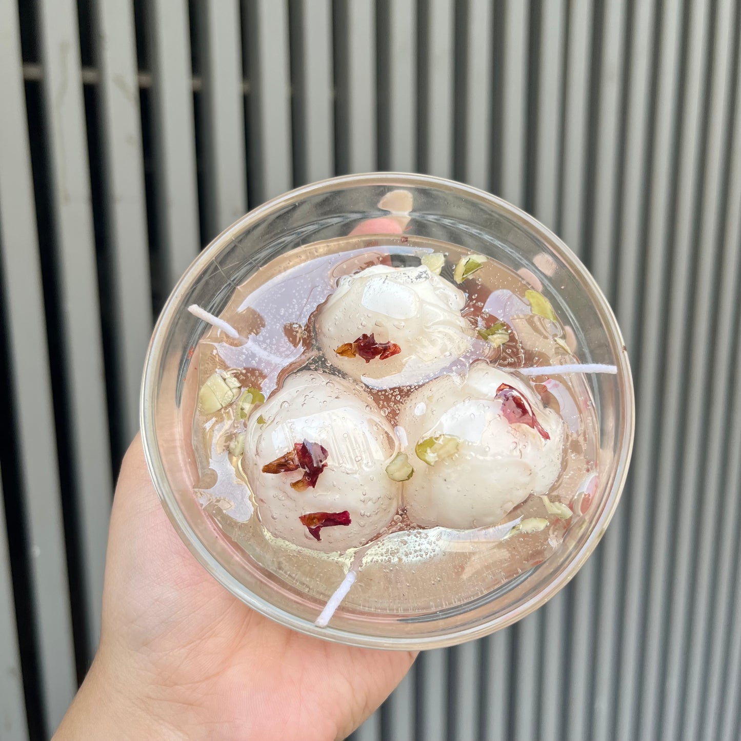 White Rasgulla Handmade Candle 2.0 | Sweets Candle