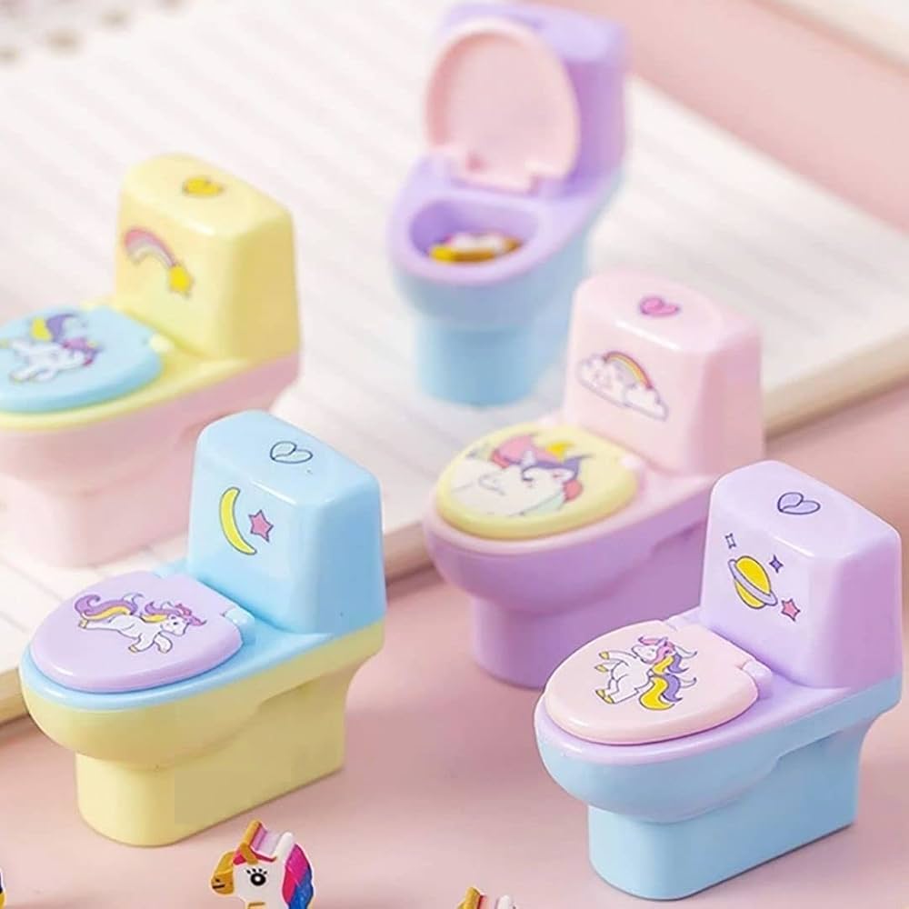 Cute Unicorn Toilet Sharpener With Eraser