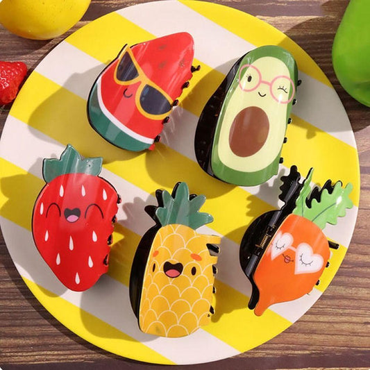 Cute Fruit Themed Korean Hair Claw | Pinteresty Clutchers