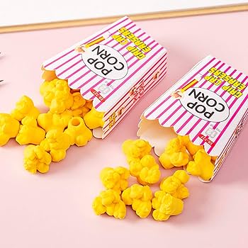 Popcorn Erasers/Toppers