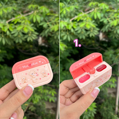 Teddy Airpods Case Lipstick