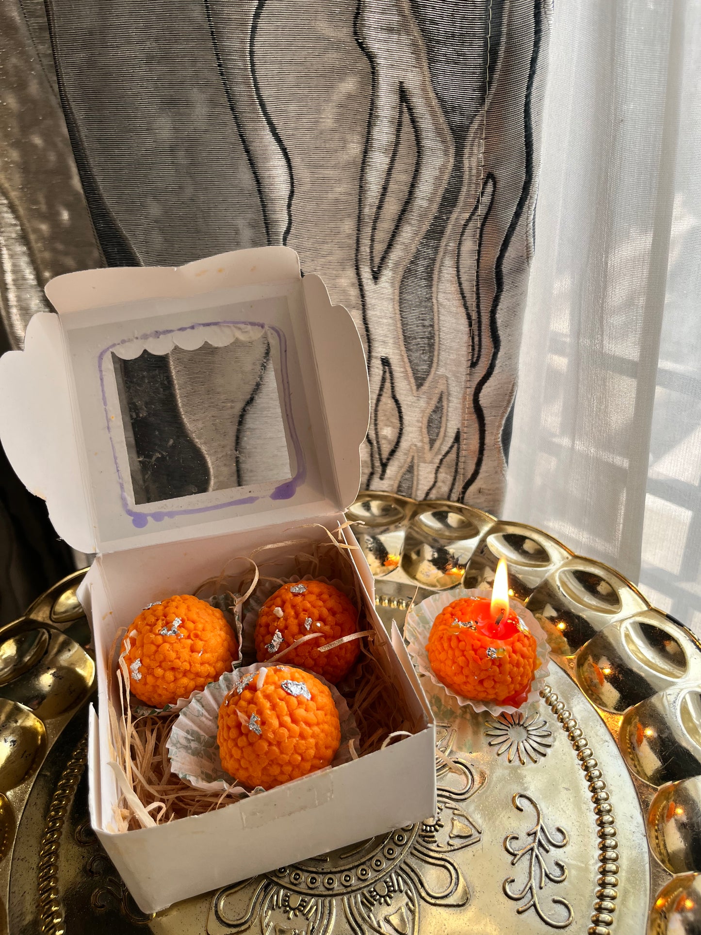 Laddoo Candles Set (Box of 6 pcs)