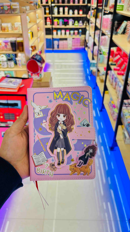 Harry Potter Hardbound Magnetic A5 Diary with Three Dimensional Title Page