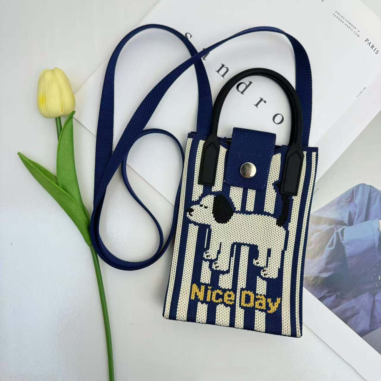 Korean Mobile Sling Bag- Teddy Edition