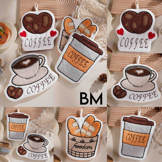 Coffee Microfiber Hand Towel | Soft & Absorbent