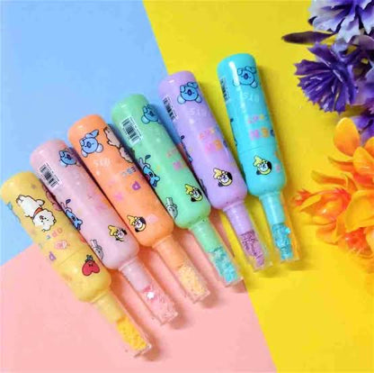 BT21 Bottle Highlighter Set-6pcs