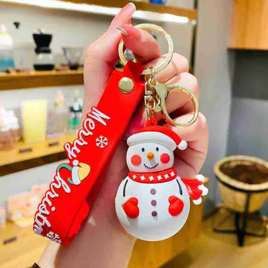 Merry Christmas Premium 3D Silicone Keychains