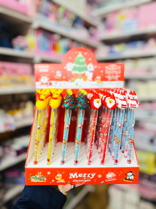 Christmas Theme Topper Pencil Set Of 2Pcs