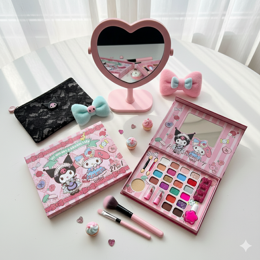 My Melody & Kuromi Beauty Makeup Set | Kid's Makeup Book/Combo