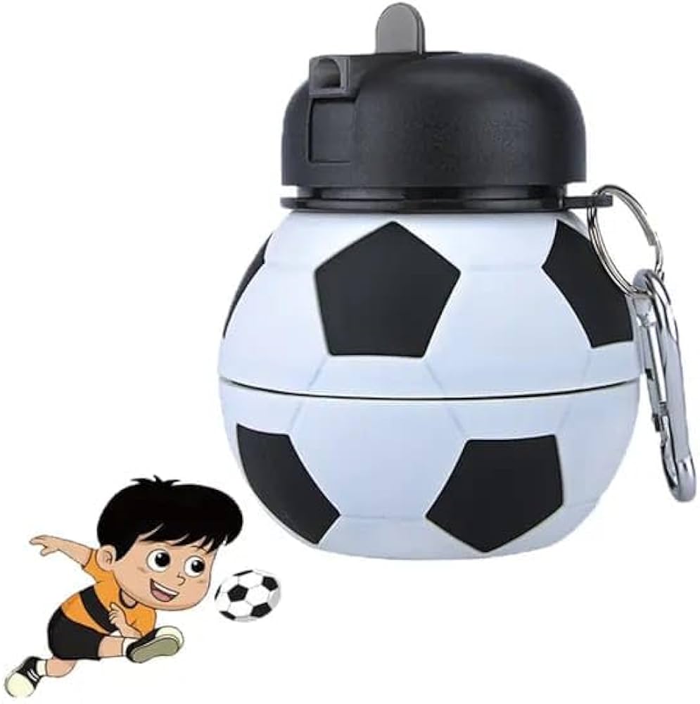 Football Squishy Bottle/Foldable Bottle