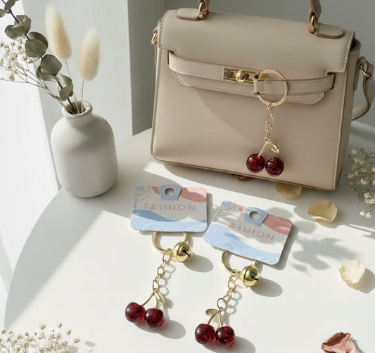 Mini Cherry Bag Charm