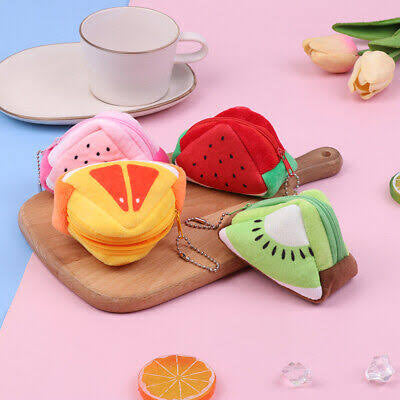 Cute Mini Fruit Plush Purse | coin Pouch