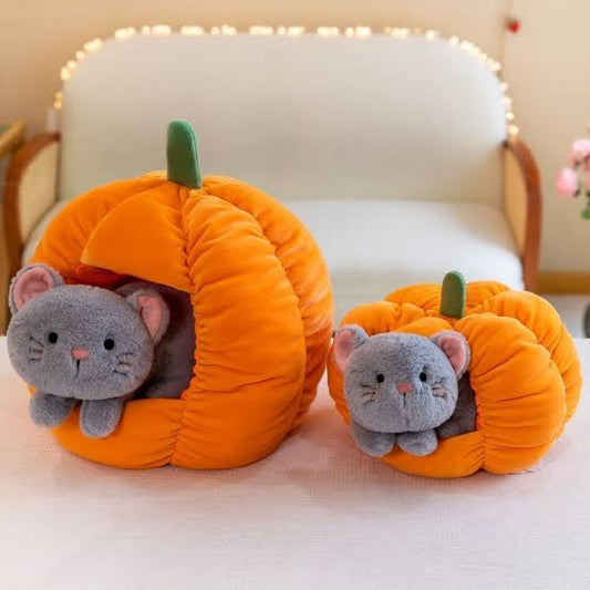 Pumpkin Cat Plushie/Soft Toy