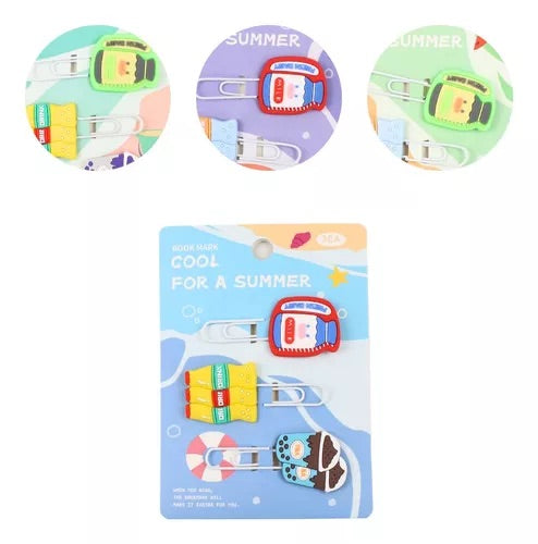 Cute Fast Food Silicone Bookmarks