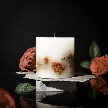 Handmade Flower wax scented candle