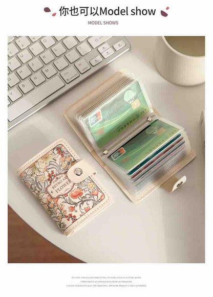 Vintage Retro Floral Card Holder