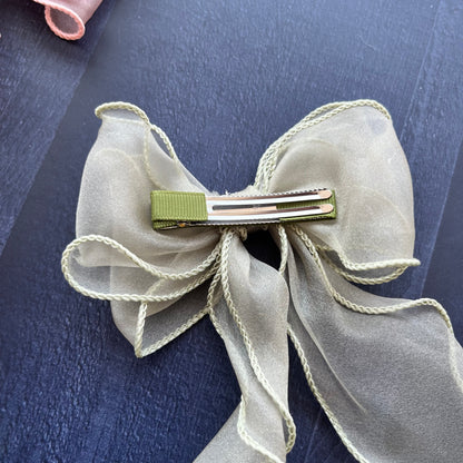 Cute Ruffle Bow Clips