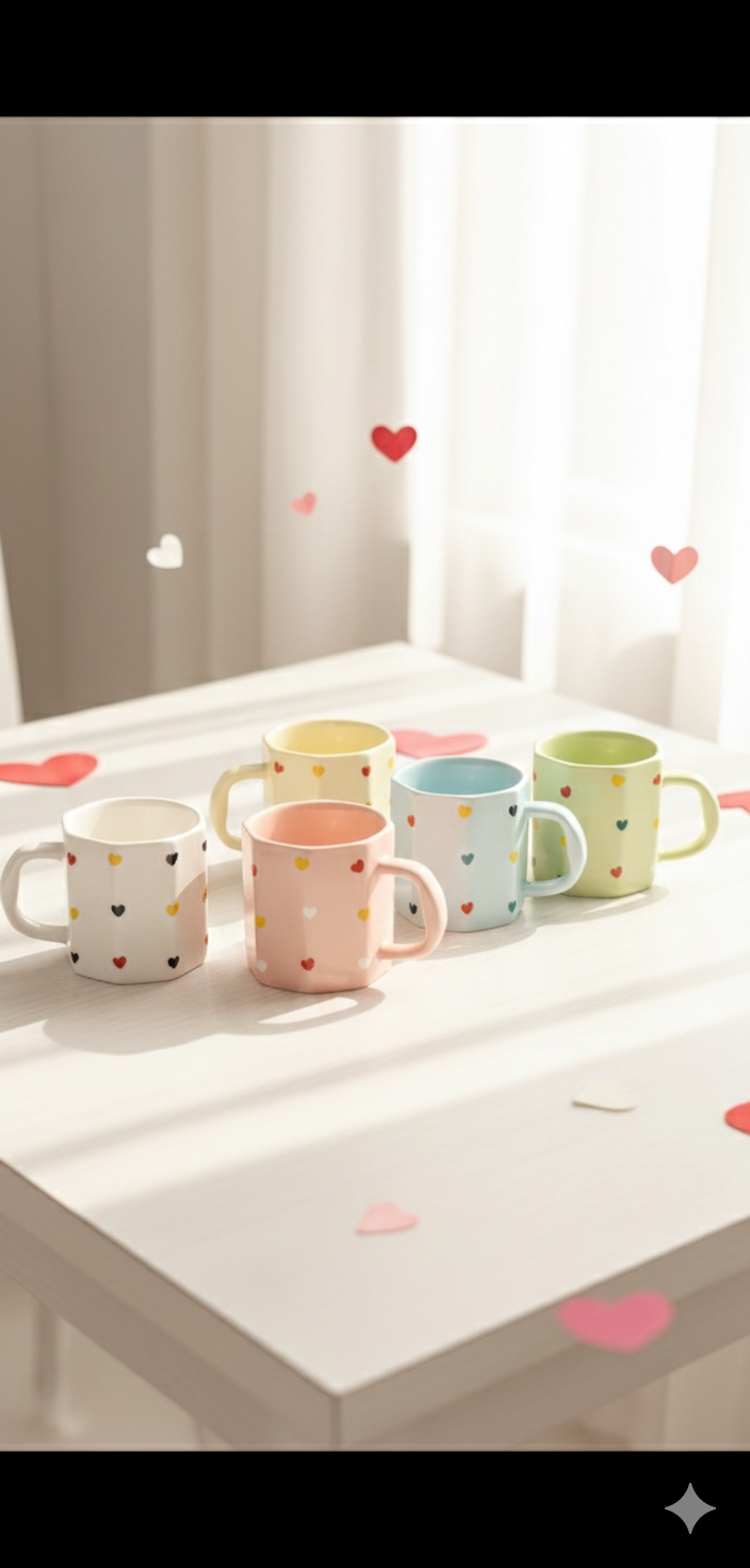 Pinteresty Heart Mini Ceramic Mug