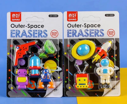 Space Theme Erasers Set/Astronaut Theme Erasers