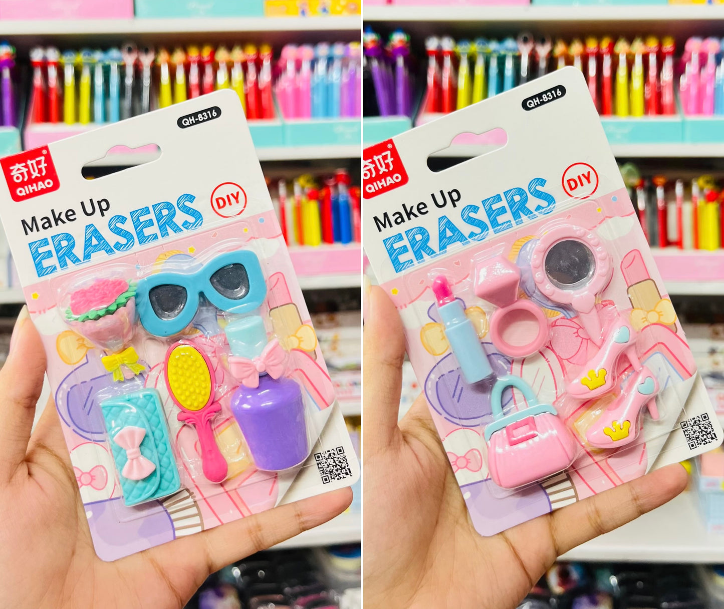 Makeup Fashion Erasers Set