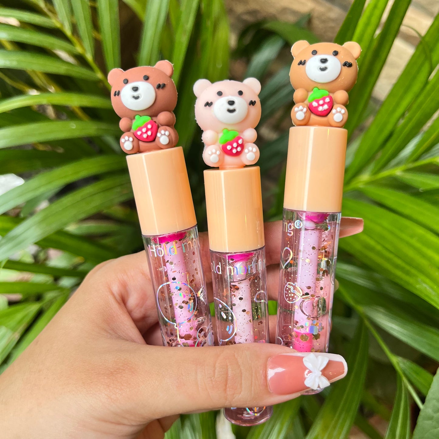 Kawai Strawberry Teddy Lipgloss