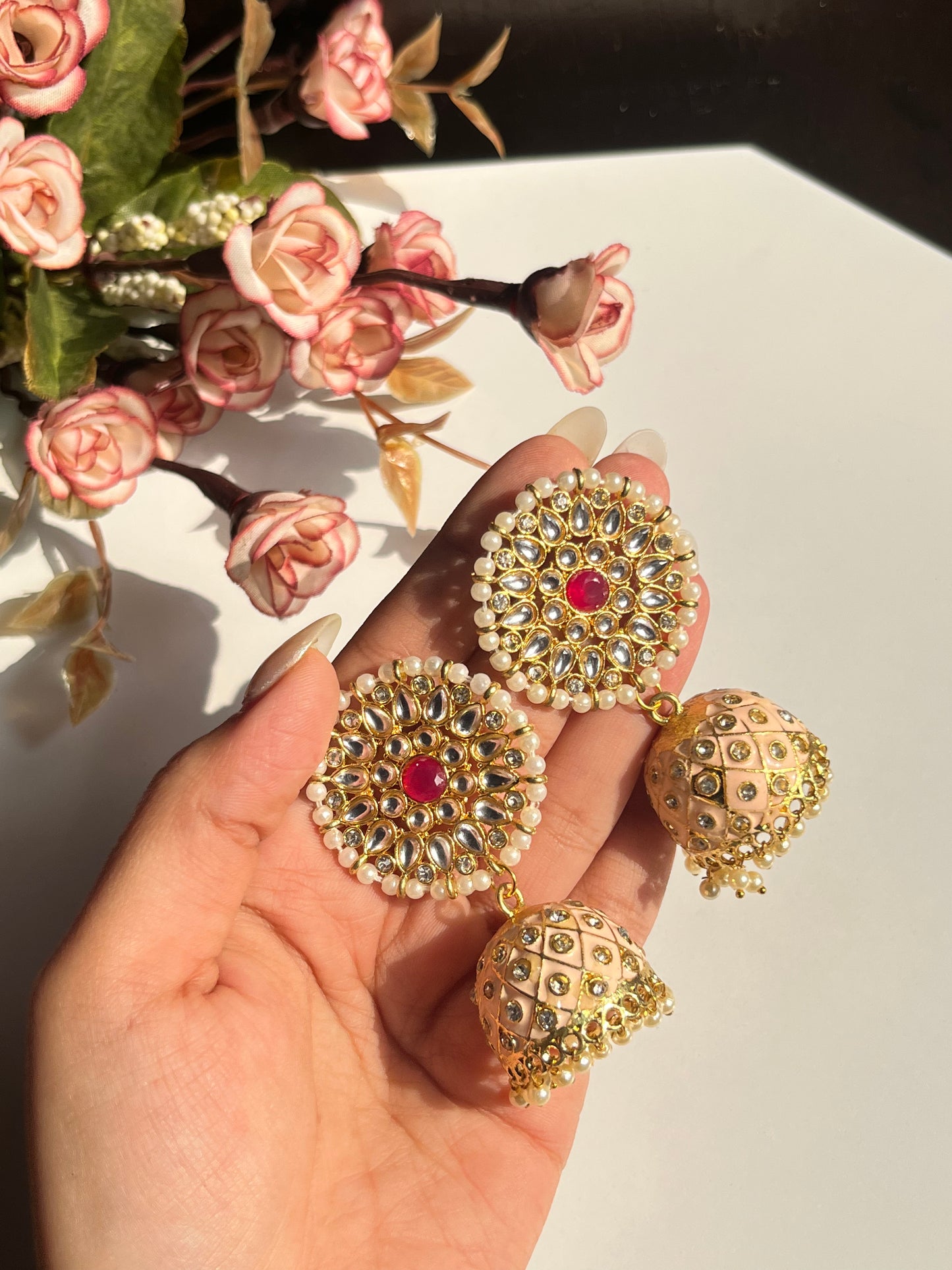 Kundan Jhumka Earring