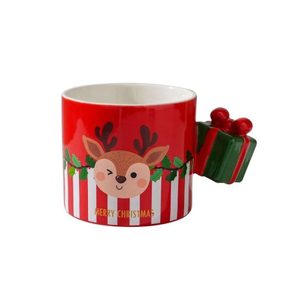 Christmas Santa Gift Ceramic Mug | Cute Christmas Mug