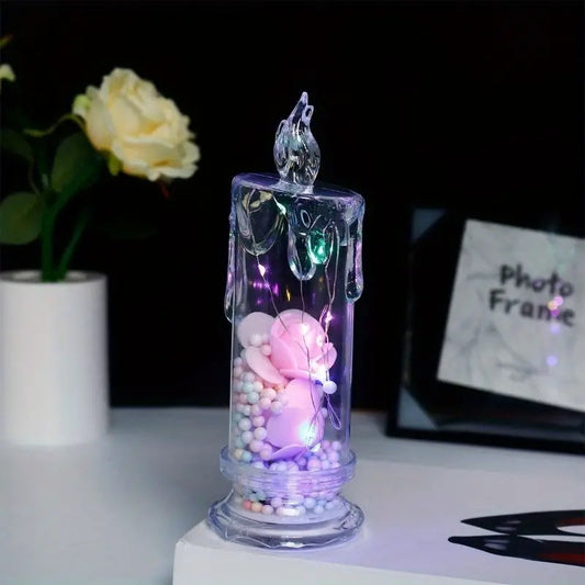 Crystal luminous led candle