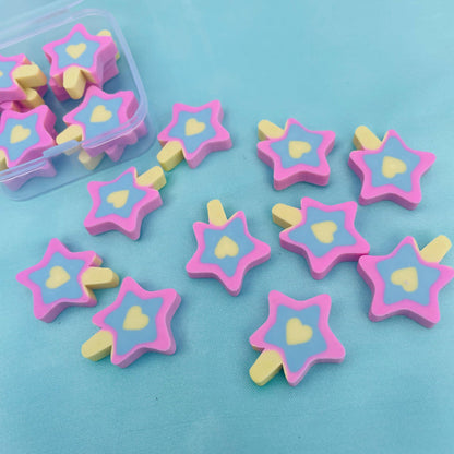 Mini Rainbow/Star Eraser Set