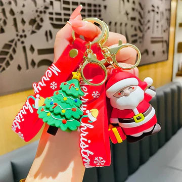 Merry Christmas Premium 3D Silicone Keychains