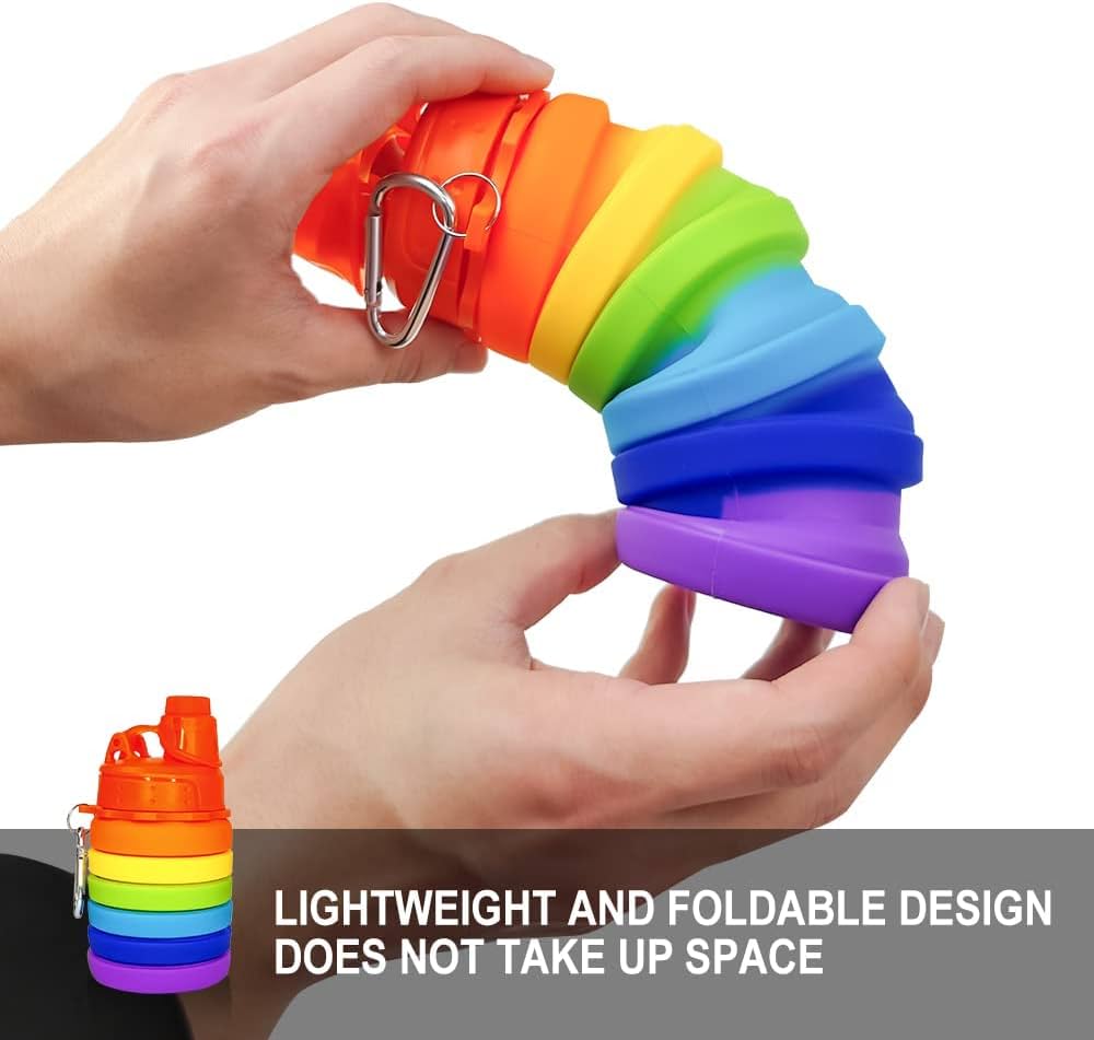 Rainbow Squishy Bottle/Foldable Bottle