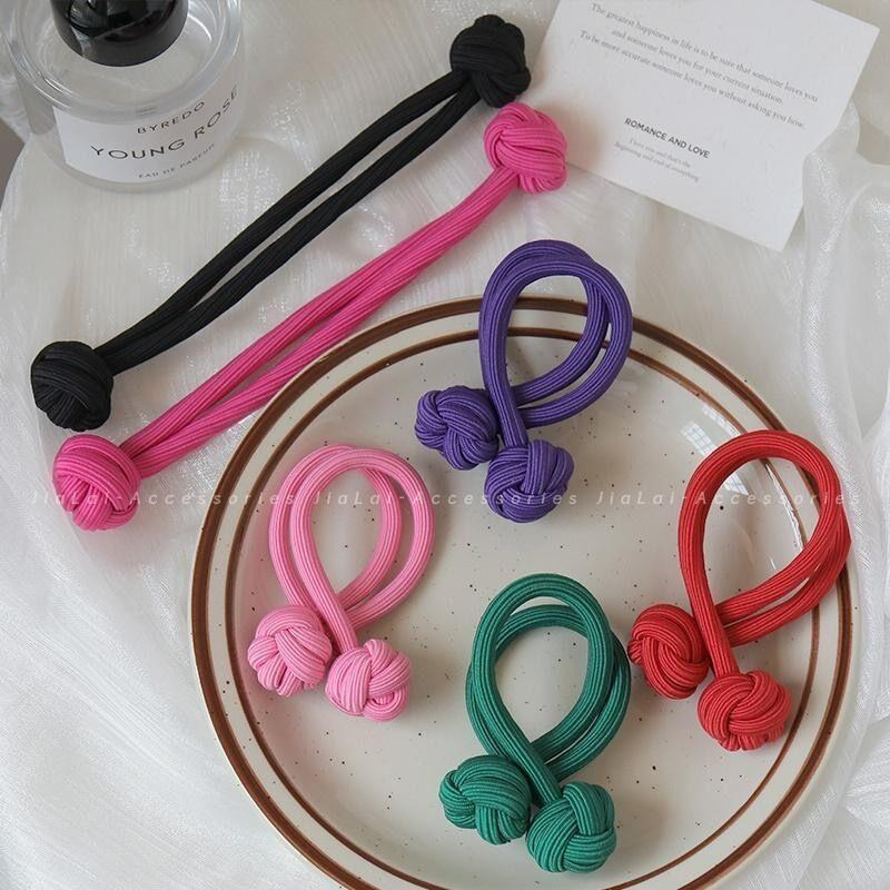 Rubber Knotted Hair Ties- 2 Pcs Set