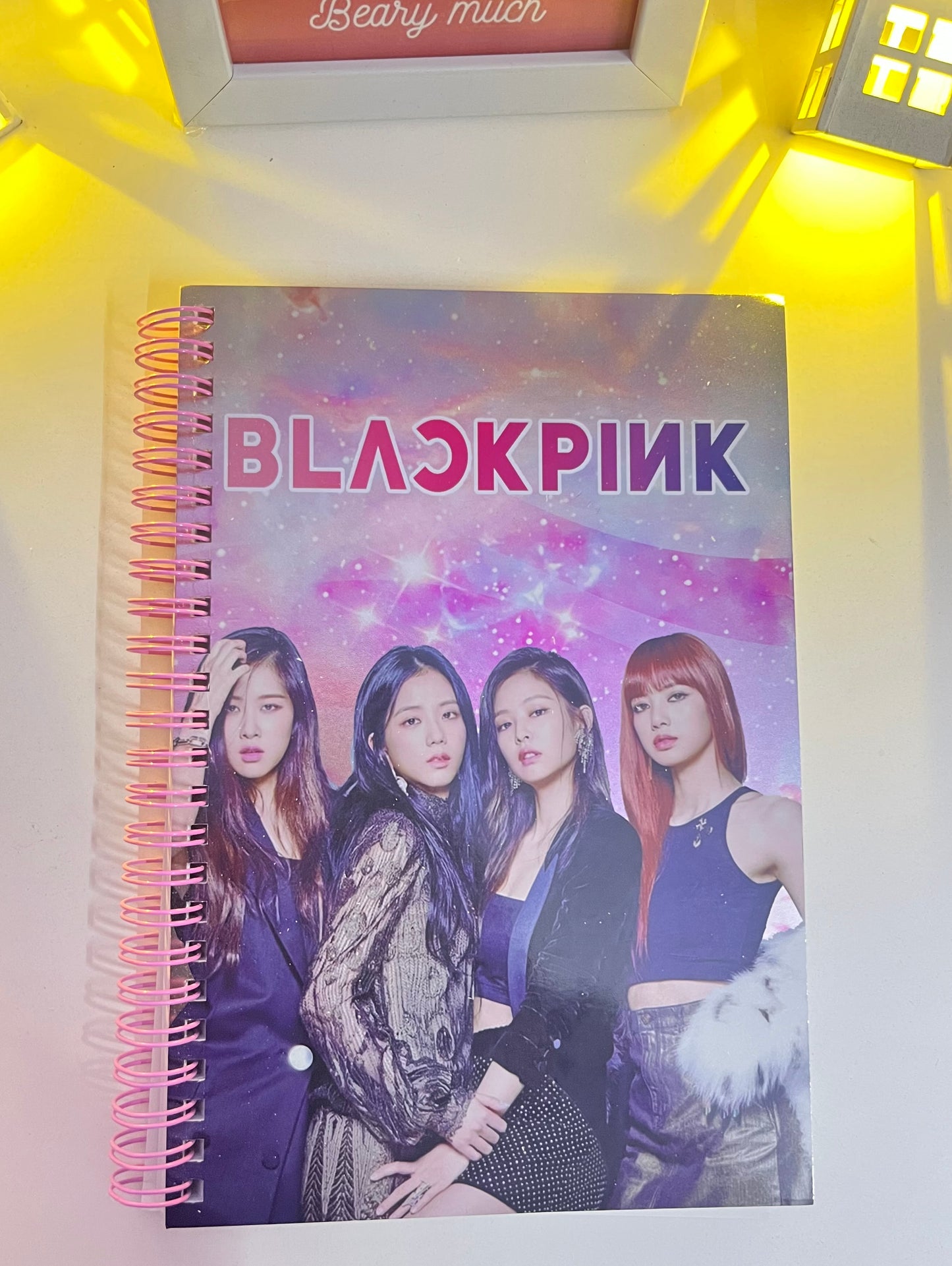 BLACK-PINK Holographic Spiral Diary