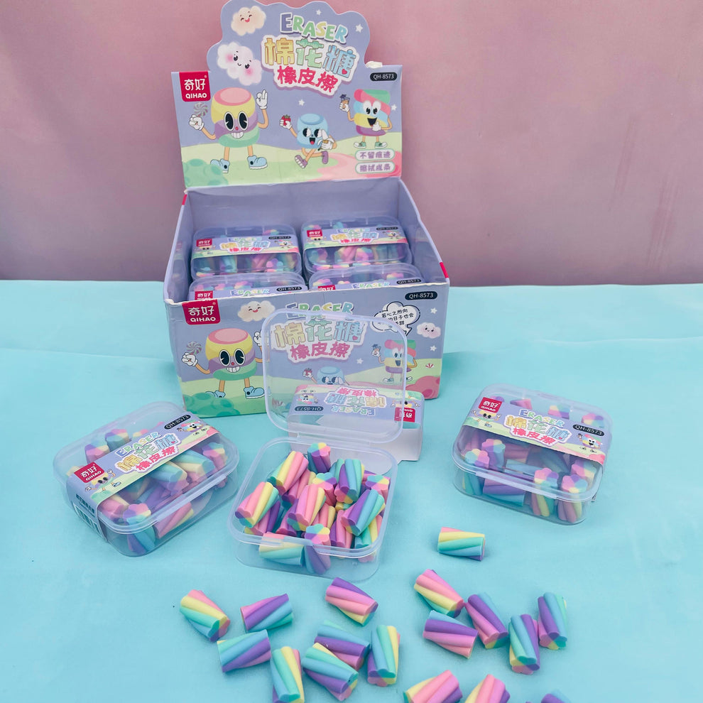 Mini Rainbow/Star Eraser Set