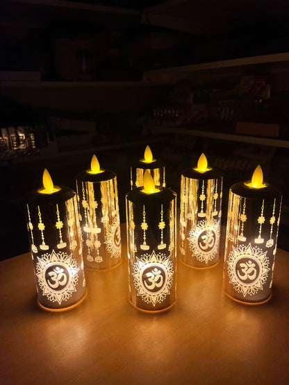 OM LED Moving Flame Candle