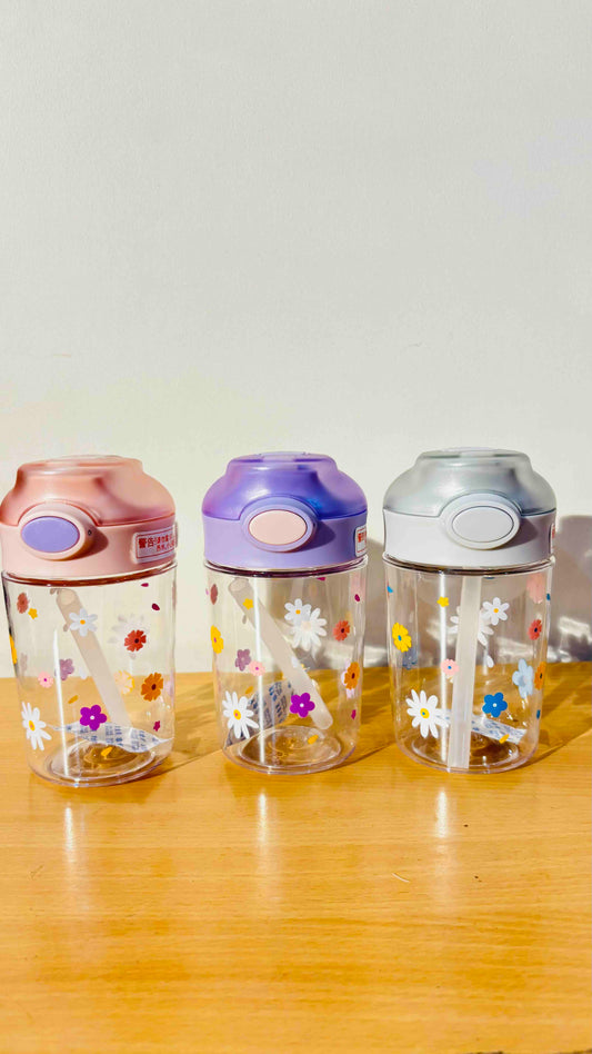 Cute Floral Dual Way Sipper/Bottle