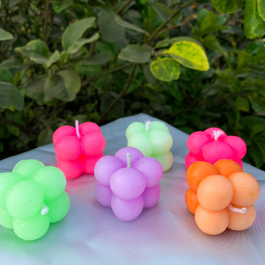 Mini Bubble Scented Candles - Set of 6 Pcs